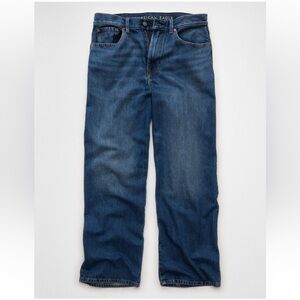 American Eagle Outfitters Men's Relaxed Jeans - Dark Blue